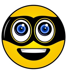smiley with mask