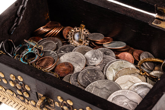 Stash of coins
