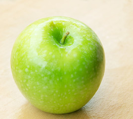 Green apple. Diet concept
