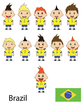 Brazil national football team. Raster