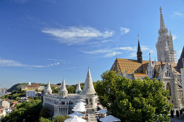 Bastione dei Pescatori  e chiesa di Mattia, Budapest