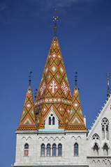Fototapeta na wymiar Matki Bożej Wniebowzięcia w Castle Hill, Budapeszt. 5