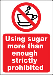 Funny coffee warning sign