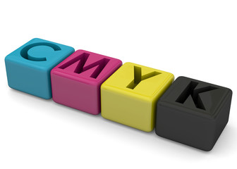 CMYK concept - 3D