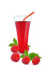 fresh raspberry juice