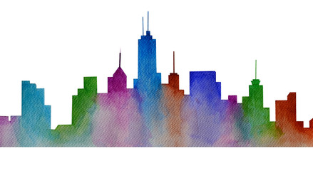 urban landscape painting