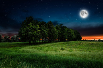Night background. Elements of this image furnished by NASA.