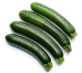 Four beautiful zucchini
