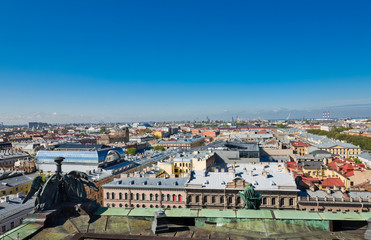 Fototapeta na wymiar St. Petersburg. View of the city from a survey platform of a col