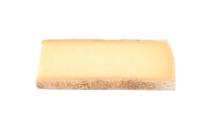 Block of parmesan cheese.