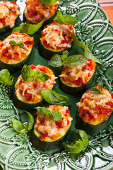 Zucchini, Pepper and Tomato gratin