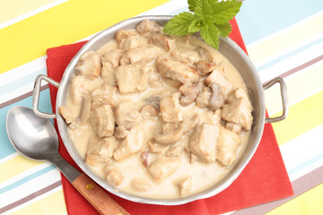 sauté de porc sauce champignons