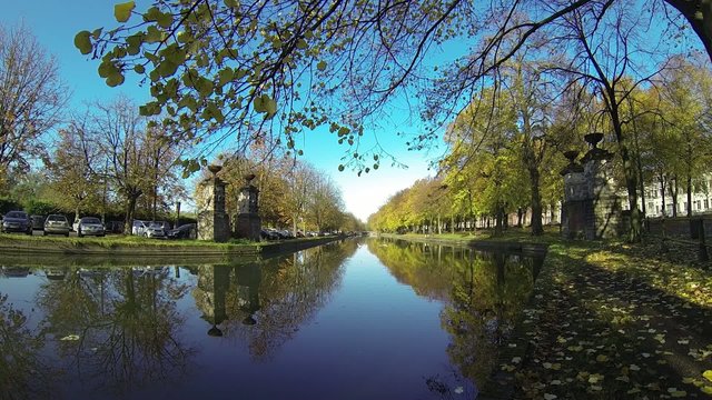 Lille quais de la Deule en Automne