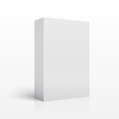 Blank 3D Box. Vector illustration for your design.