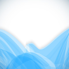 Abstract 3D blue wavy background