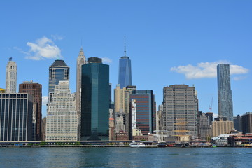 Fototapeta na wymiar Lower Manhattan skyline.
