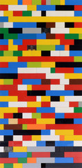Background pattern of colorful bricks