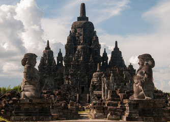 Fototapeta na wymiar Entrance of temple in Prambanan