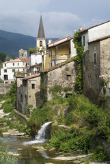 Fototapeta na wymiar Borgomaro. Starożytna wioska w regionie Liguria Włoch
