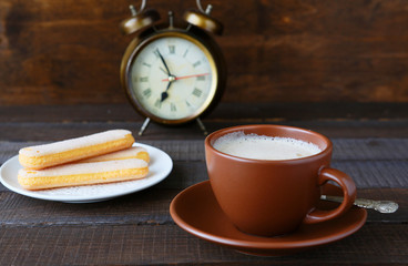 morning cup of cappuccino
