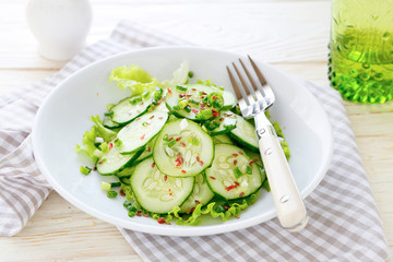 fresh cucumber salad