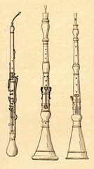 Cor anglais, discant oboe, alt oboe (from left)