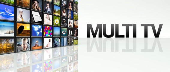 Multi TV technology video wall LCD panels