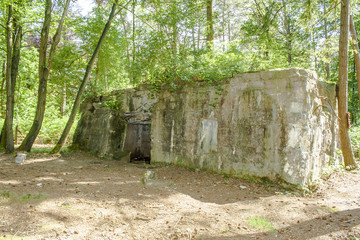 Bunker of world war 1 in flanders fields