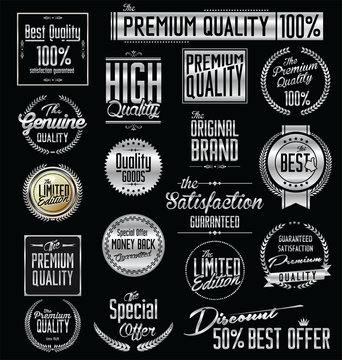 Premium quality silver labels