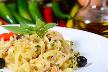 Paste Fettuccine with seafood