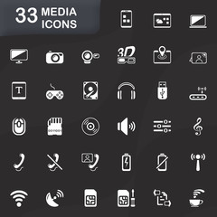 33 MEDIA ICONS