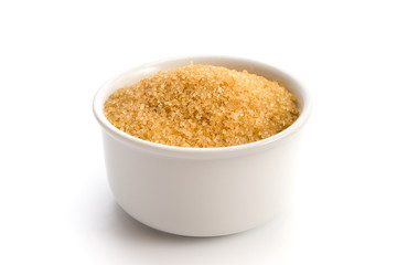 Zuckerdose mit Rohzucker
