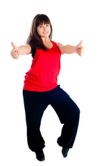 Obraz premium Pretty hip-hop dancer