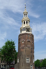 Fototapeta na wymiar Turm in Amsterdam 9