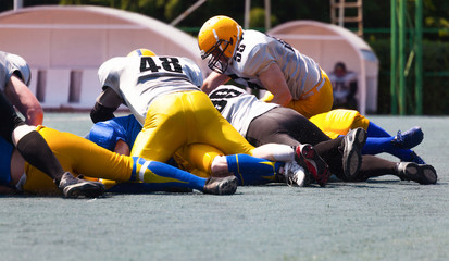 Fototapeta premium capture the opponent with the ball