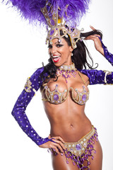 Fototapeta na wymiar Brazilian Samba Dancer