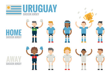 Uruguay soccer team character