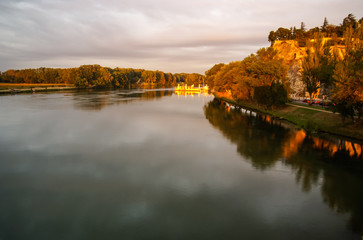 Avignon at sunset, France