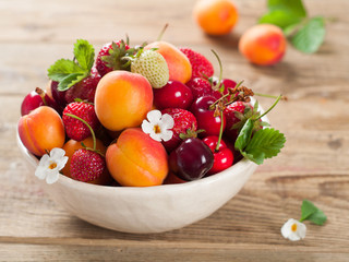 fresh fruit and berry