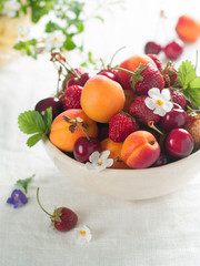 fresh fruit and berry
