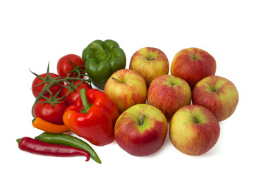 Obst und Gemüse Auswahl