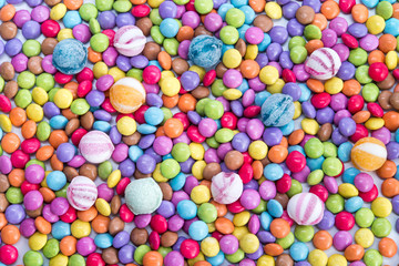 Fototapeta na wymiar Süßigkeiten-Hintergrund