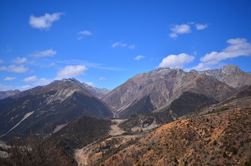Mountain Range in Highland Area of China