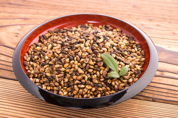 自家焙煎の麦茶