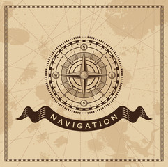 Wind Rose - nautical vector compass - 66024220