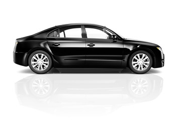 3D Image of Black Car