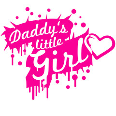 Daddys little Girl Graffiti Design