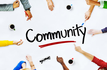 Multi-Ethnic Group of People and Community Concepts