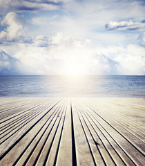 Fototapeta premium Floor and sky