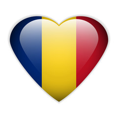 Romania flag button.